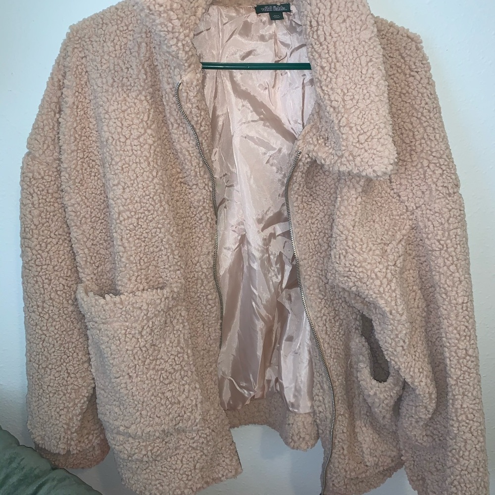 NWOT oversized fuzzy jacket